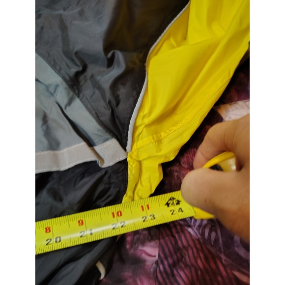 Vintage Y2K Fieldsheer Motorcycle Rain Jacket Men's Large Black Yellow Nylon‎ - Picture 7 of 8
